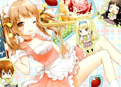 maids, anime girls, Kono Naka ni Hitori Imouto ga Iru! - duplicate desktop wallpaper
