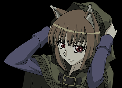 Spice and Wolf, transparent, animal ears, Holo The Wise Wolf, anime vectors - related desktop wallpaper