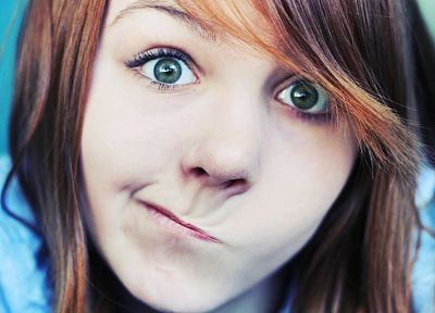 women, green eyes, faces, Zara Jay - random desktop wallpaper