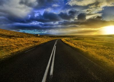clouds, landscapes, nature, roads, skyscapes - related desktop wallpaper