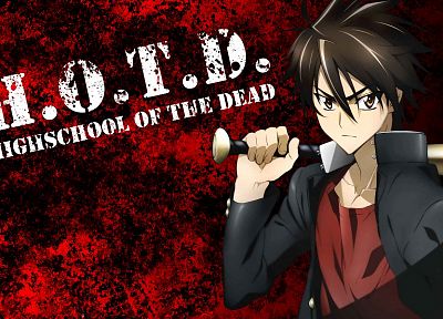 Highschool of the Dead, Komuro Takashi - random desktop wallpaper