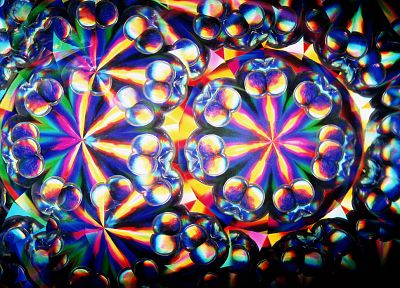 lights, multicolor, reflections - duplicate desktop wallpaper