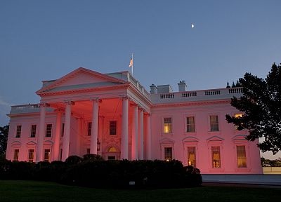 The White House, glow, White House - random desktop wallpaper
