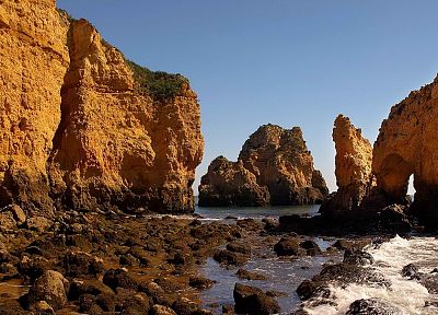 rocks, Portugal - duplicate desktop wallpaper