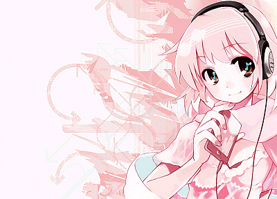 headphones, anime, anime girls - related desktop wallpaper