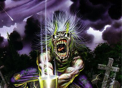 Iron Maiden, Eddie the Head - duplicate desktop wallpaper