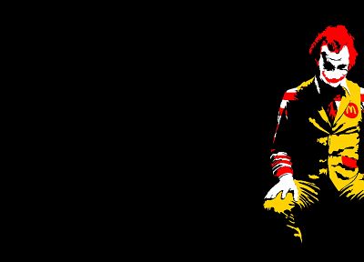 The Joker, Ronald McDonald - random desktop wallpaper