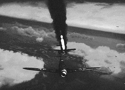 aircraft, military, smoke - random desktop wallpaper
