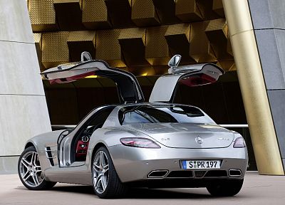 cars, vehicles, Mercedes-Benz SLS AMG E-Cell - duplicate desktop wallpaper