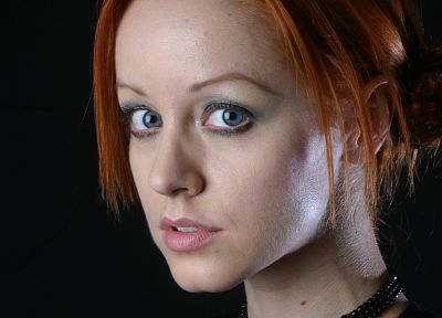 blue eyes, redheads, Lindy Booth - desktop wallpaper