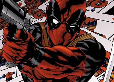comics, Deadpool Wade Wilson - duplicate desktop wallpaper