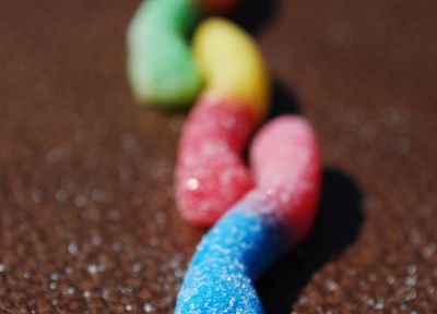 food, sweets (candies), gummy worms, candies - desktop wallpaper