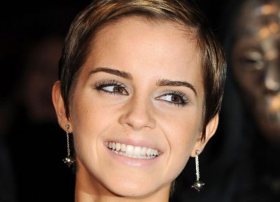 women, Emma Watson, earrings, faces - duplicate desktop wallpaper