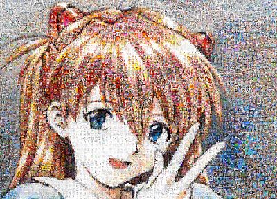Neon Genesis Evangelion, Asuka Langley Soryu - duplicate desktop wallpaper