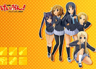 K-ON!, Hirasawa Yui, Akiyama Mio, Tainaka Ritsu, Kotobuki Tsumugi, Nakano Azusa - related desktop wallpaper