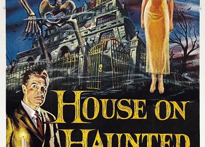 movie posters, House on Haunted Hill, Vincent Price - related desktop wallpaper