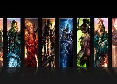 World of Warcraft, Lich King, deathwing, thrall, Sylvanas Windrunner, vol'jin, cairne bloodhoof - random desktop wallpaper
