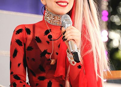 Lady Gaga, singers - duplicate desktop wallpaper
