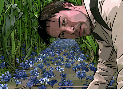 movies, Keanu Reeves, A Scanner Darkly - duplicate desktop wallpaper