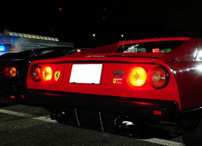 cars, Ferrari, backlights - duplicate desktop wallpaper