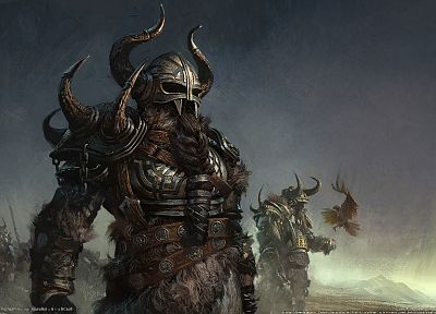 fantasy, video games, birds, Guild Wars, armor, warriors, Guild Wars Eye of the North - random desktop wallpaper