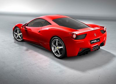 cars, Ferrari, vehicles, Ferrari 458 Italia, rear angle view - random desktop wallpaper