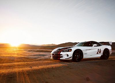 Sun, sand, cars, deserts, vehicles, Dodge Viper, Dodge Viper SRT-10 ACR - related desktop wallpaper