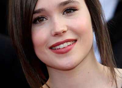 brunettes, women, Ellen Page - desktop wallpaper