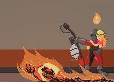 Engineer TF2, Pyro TF2, Team Fortress 2 - related desktop wallpaper