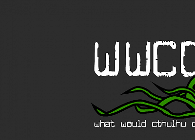 minimalistic, Cthulhu, funny, octopuses, what would - desktop wallpaper