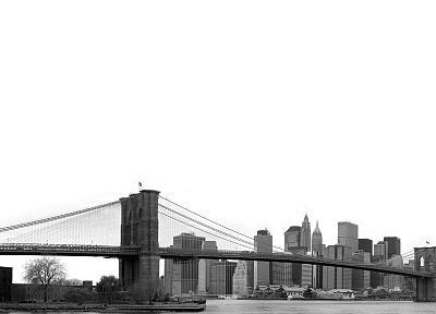 bridges, New York City, city skyline - related desktop wallpaper