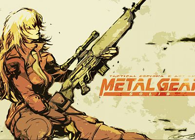 Metal Gear Solid, sniper wolf - random desktop wallpaper