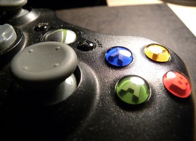 close-up, Xbox, controllers - desktop wallpaper