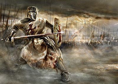 crusader, knight - desktop wallpaper