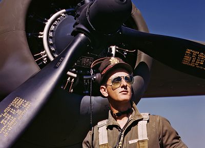 aircraft, military, Pilot, World War II, vehicles - desktop wallpaper