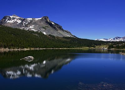 water, mountains, landscapes, nature, trees, lakes - related desktop wallpaper