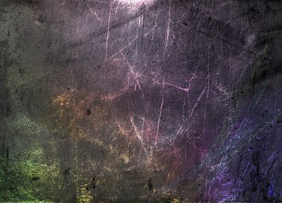 multicolor, grunge, metal, scratches, rainbows - duplicate desktop wallpaper