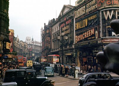 London, colored, old photography - duplicate desktop wallpaper