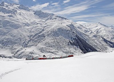mountains, landscapes, trains, Switzerland, Swiss, Alps - related desktop wallpaper