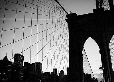 bridges, New York City - random desktop wallpaper