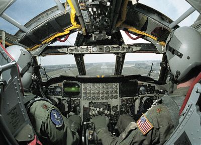 aircraft, military, cockpit, B-52 Stratofortress - desktop wallpaper