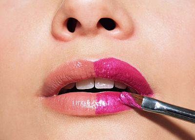 pink, purple, lips, teeth - desktop wallpaper