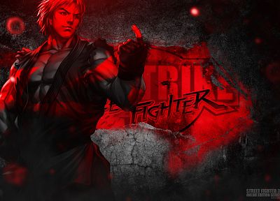 Ken, Bosslogic, Artgerm, Street Fighter III: 3rd Strike Online Edition - random desktop wallpaper