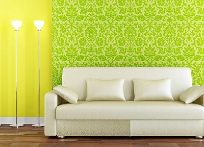 couch, white, room - random desktop wallpaper