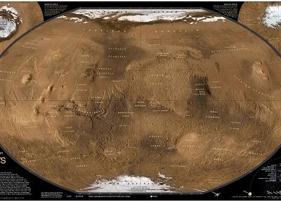 Mars, maps - random desktop wallpaper