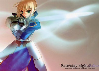 Fate/Stay Night, Saber, Fate series - random desktop wallpaper