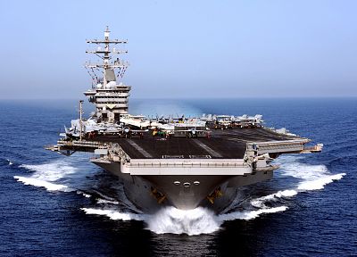 US Navy, ships, navy, vehicles, aircraft carriers, USS Dwight D. Eisenhower, CVN-69 - related desktop wallpaper