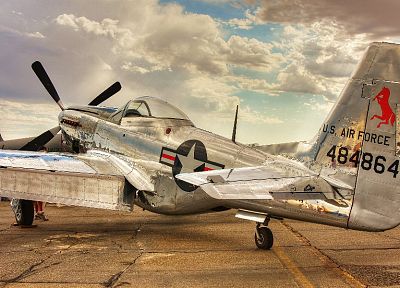 aircraft, World War II, fighters, P-51 Mustang - random desktop wallpaper