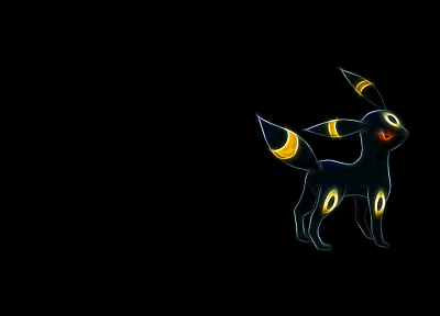 Pokemon, Umbreon, black background - desktop wallpaper