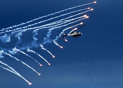 aircraft, military, helicopters, vehicles, flares, contrails - random desktop wallpaper